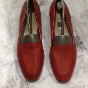 Enzo Angiolini Red and Gray Women's Loafers